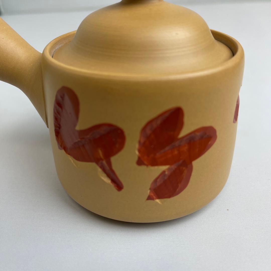 常滑焼　急須　石仙　「古竹」彫リ　茶器　茶道具　煎茶道具