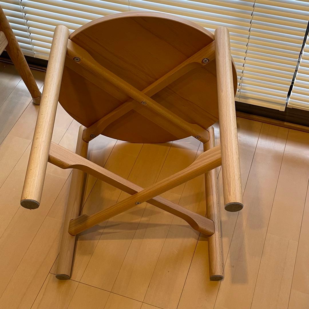 【美品】MUJI 無印良品 サイドテーブル 丸テーブル 廃番