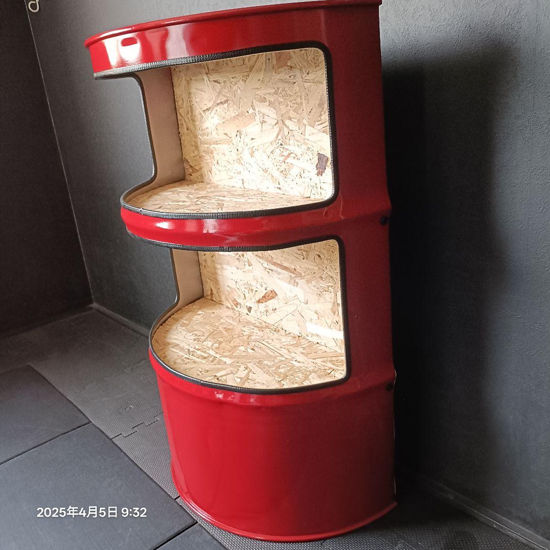 200㍑ドラム缶remakeBOX！レッド