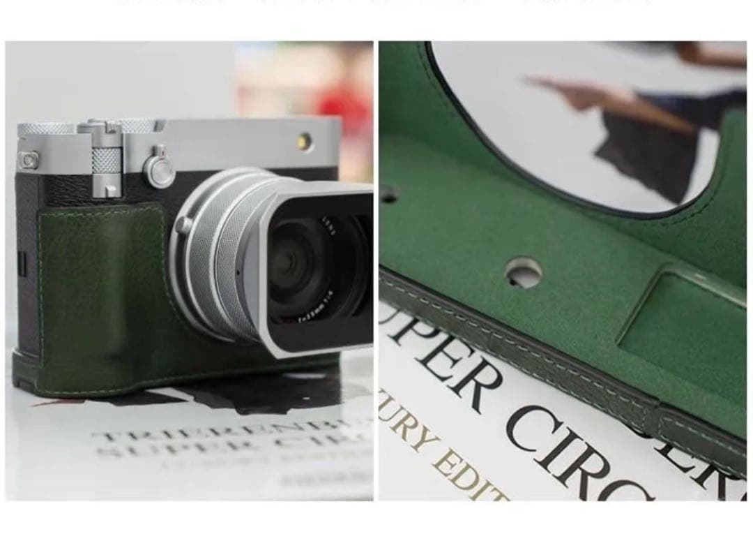 Fujifilm GFX100RF 茶色牛革ハンドル