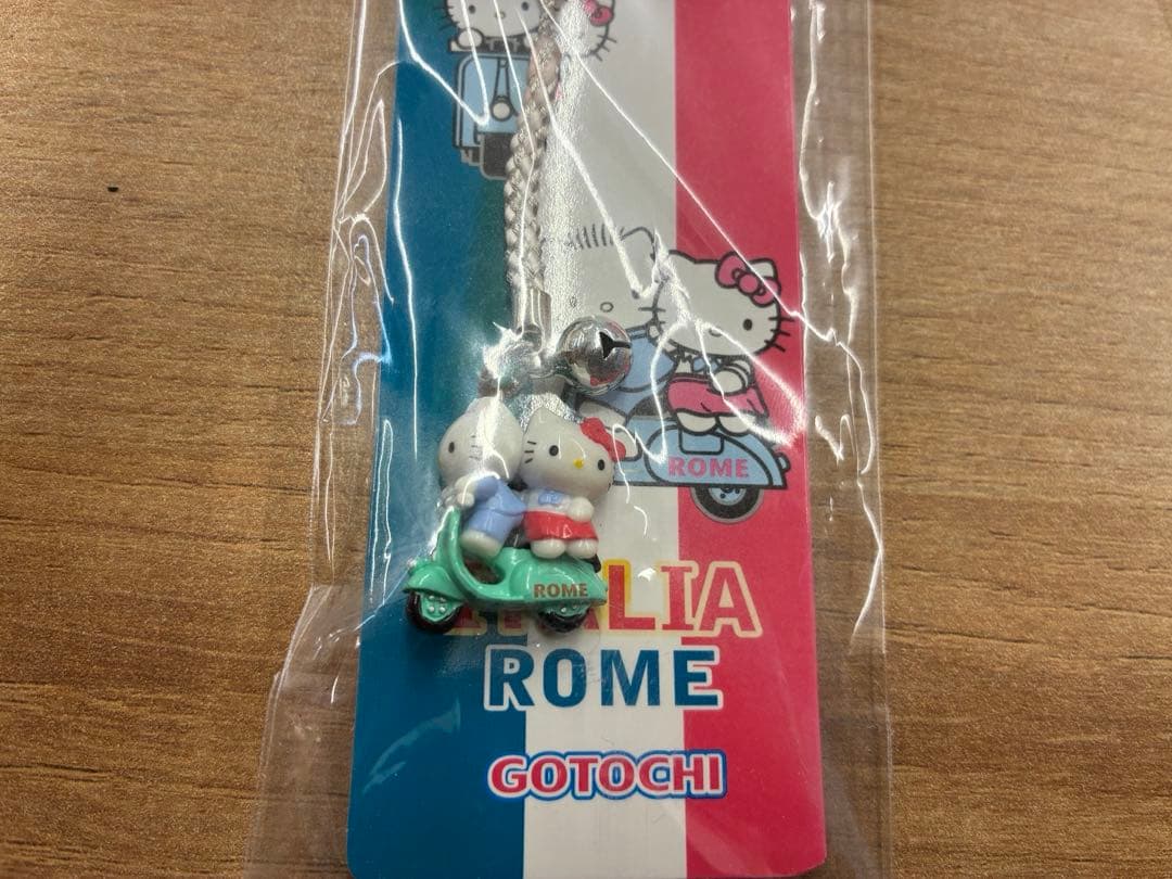 イタリアご当地ハローキティ キーホルダー 2点セット ストラップ ローマ レトロ