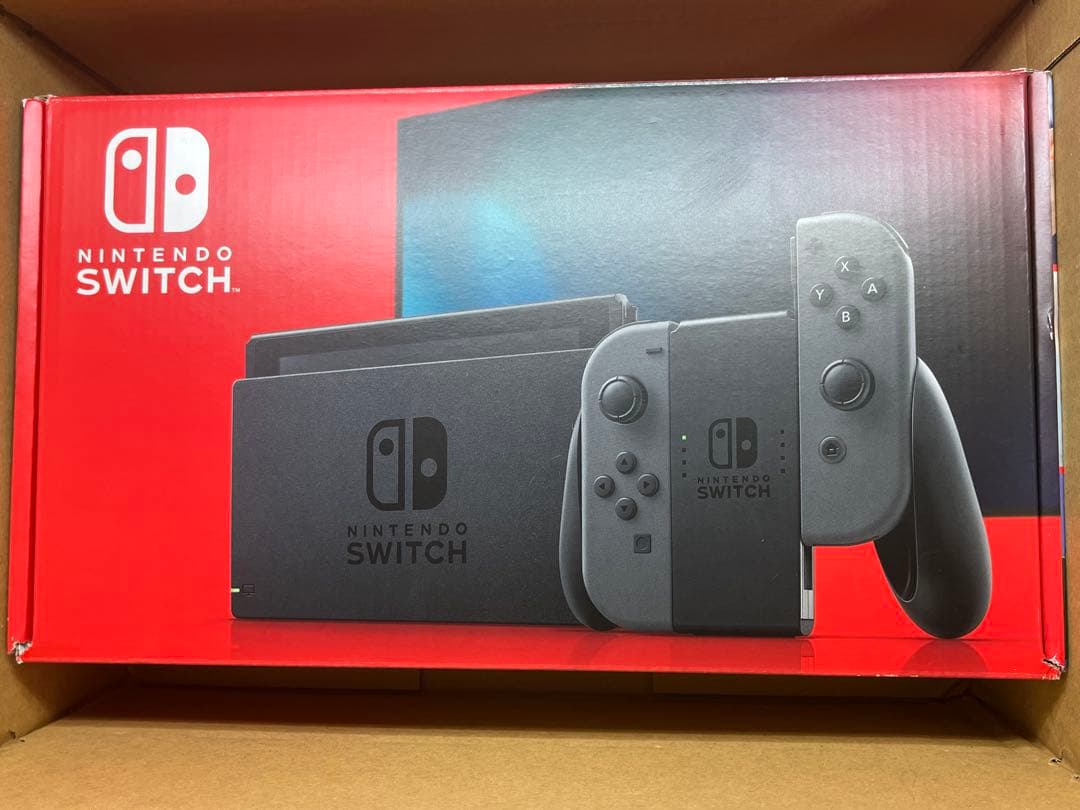 t*r様 Nintendo Switch 本体 グレー ジョイコン付き