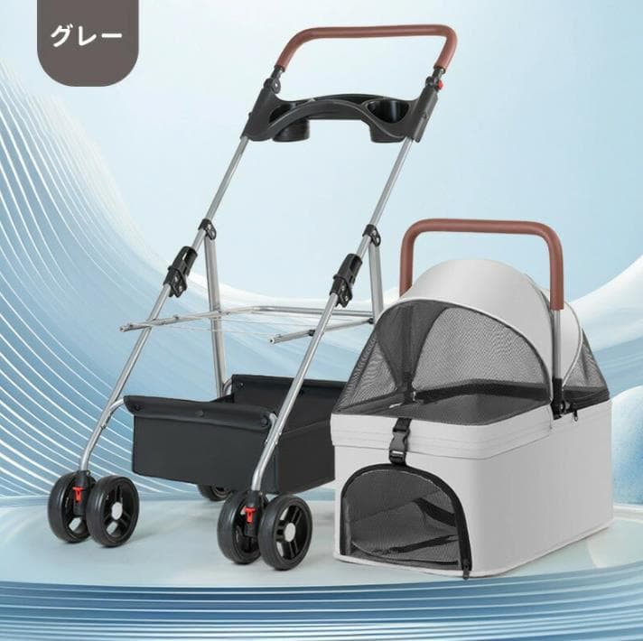 ペットカート 折りたたみ ペットキャリーカート 犬用ベビーカー 猫犬兼用 犬用