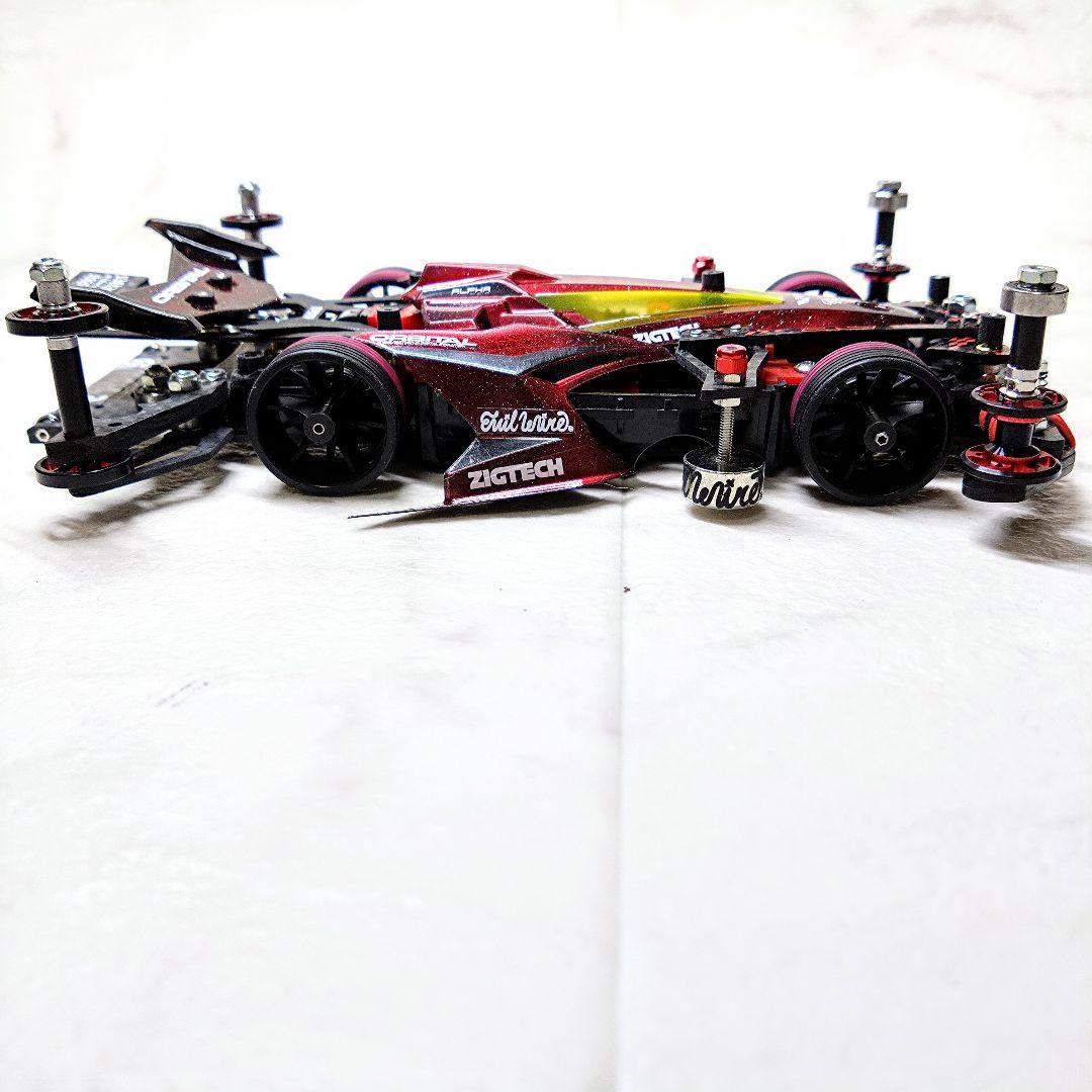 ミニ四駆　完成品　アバンテ mkⅢ　アズール　MSフレキ レッド&ブラック