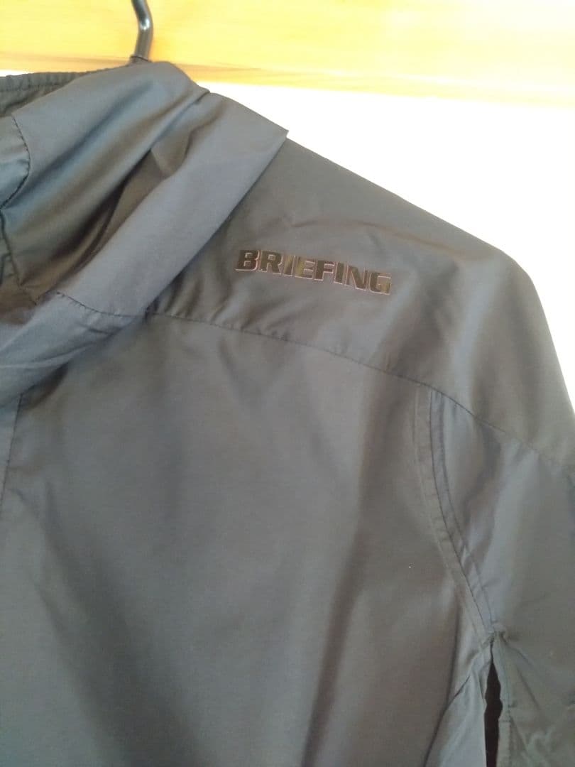 BRIEFING 3Dプリントポケッタブルパーカー レディースM 黒