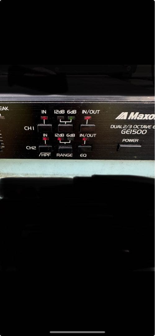 k*o様 MAXON DUAL 2/3 OCTAVE EQ GE1500