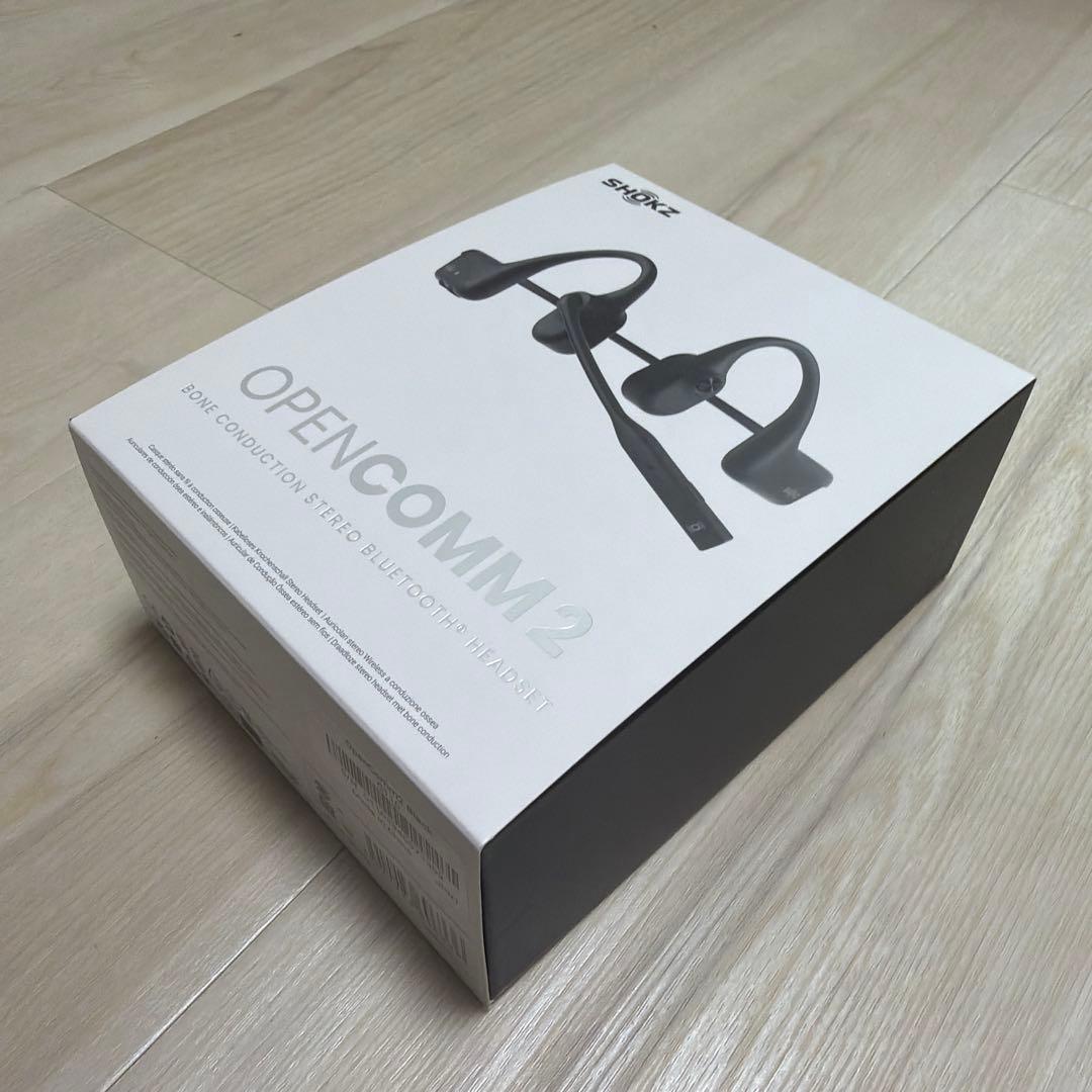 SHOKZ OPENCOMM 2ヘッドセット　ブラック