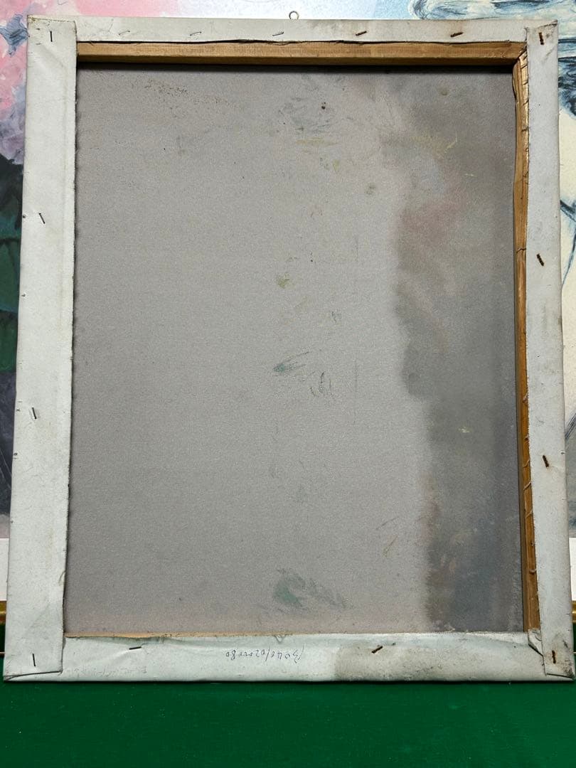 ベルリンの風の天使　油絵キャンパスの壁飾り