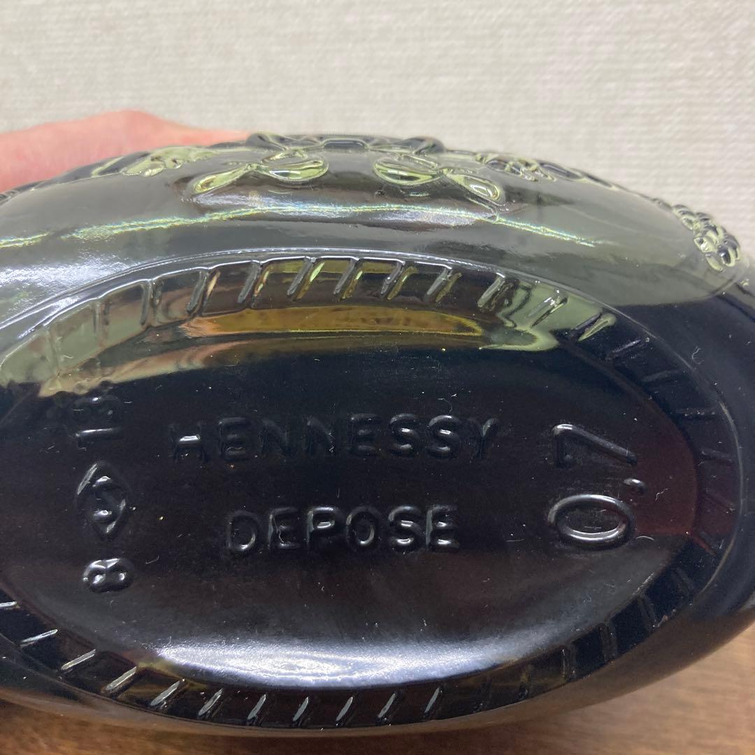 Hennessy X.O. コニャック 金キャップ　グリーンボトル