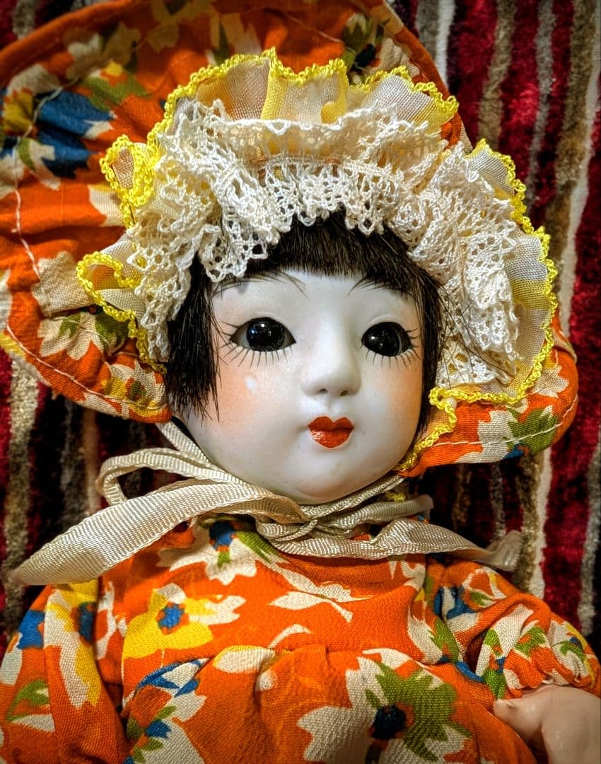 サクラビスク　アンティークビスクドール　大正ロマン　市松人形　文化人形