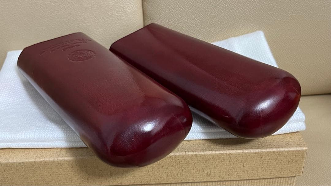 GANZO ワインレッド眼鏡・ペンケース