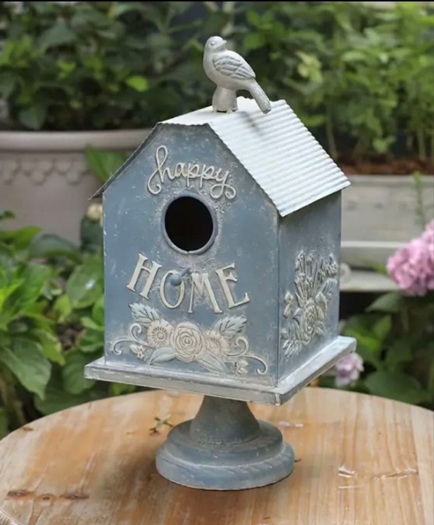 花彫巣箱Happy鳥小屋ドールハウス鳥箱フレンチガーデンハリーポッター