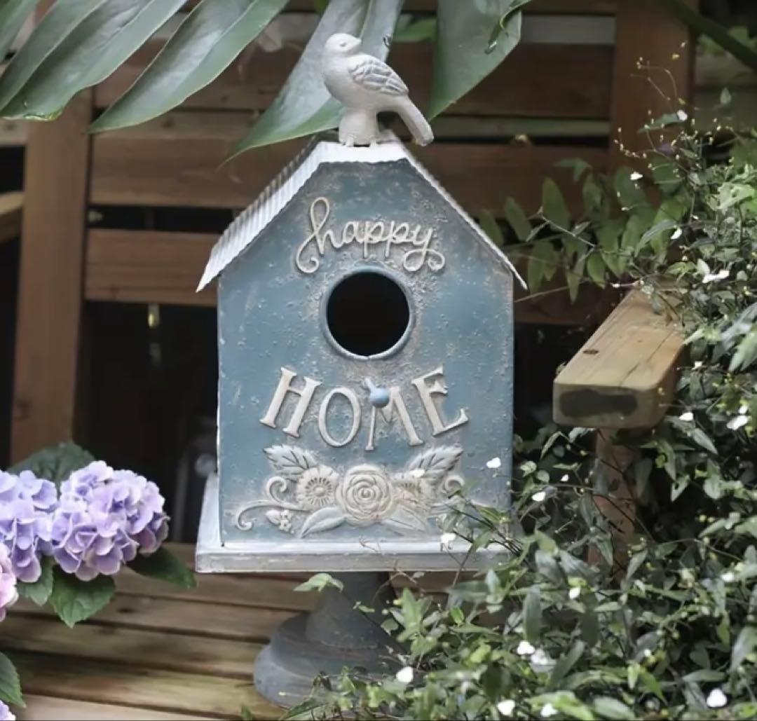 花彫巣箱Happy鳥小屋ドールハウス鳥箱フレンチガーデンハリーポッター