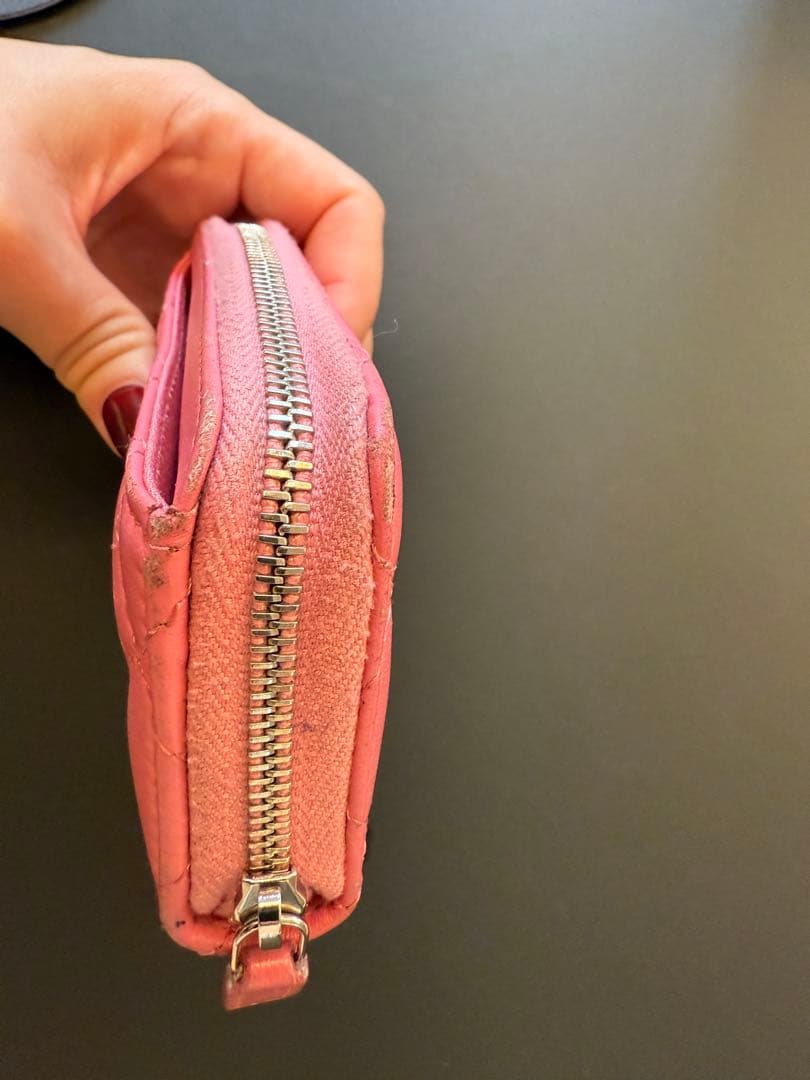 CHANEL ピンク キルティング ケース