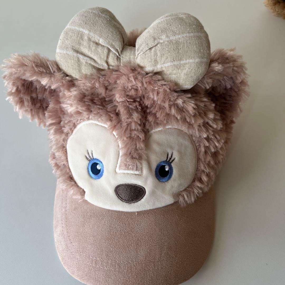 ディズニーシー　ダッフィー　シェリーメイ　キャップ　フェイス　ふわふわ　2点