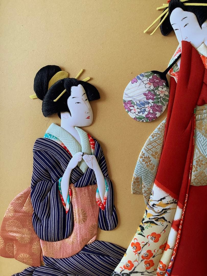 押絵　押し絵　美人画　浮世絵　日本絵画　アート