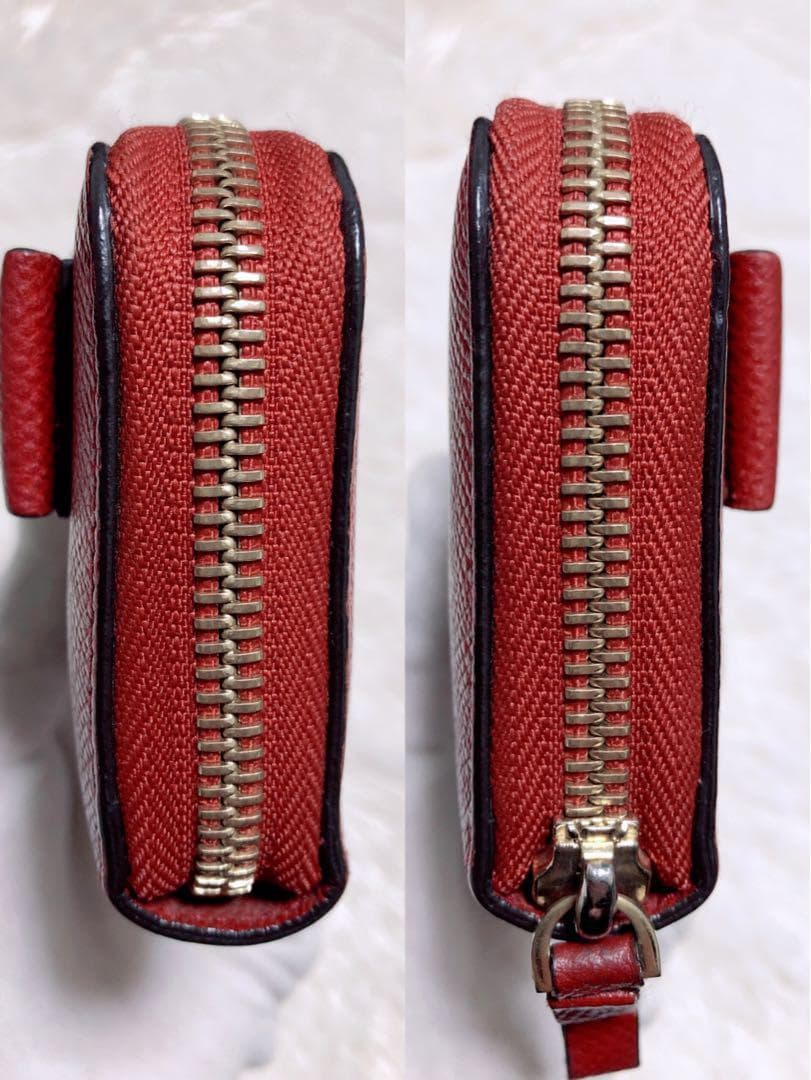 ♡美品♡サルヴァトーレフェラガモ ケース 財布レッド ラウンドファスナー