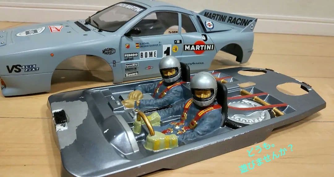 タミヤ　ラジコン　ランチア・ラリー037 予備ボディ（ダート塗装）付セット