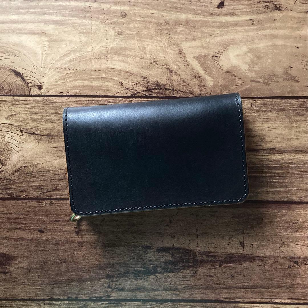 【お札を折らずに収納】姫路レザー トラッカーウォレット150（ミドル）3層