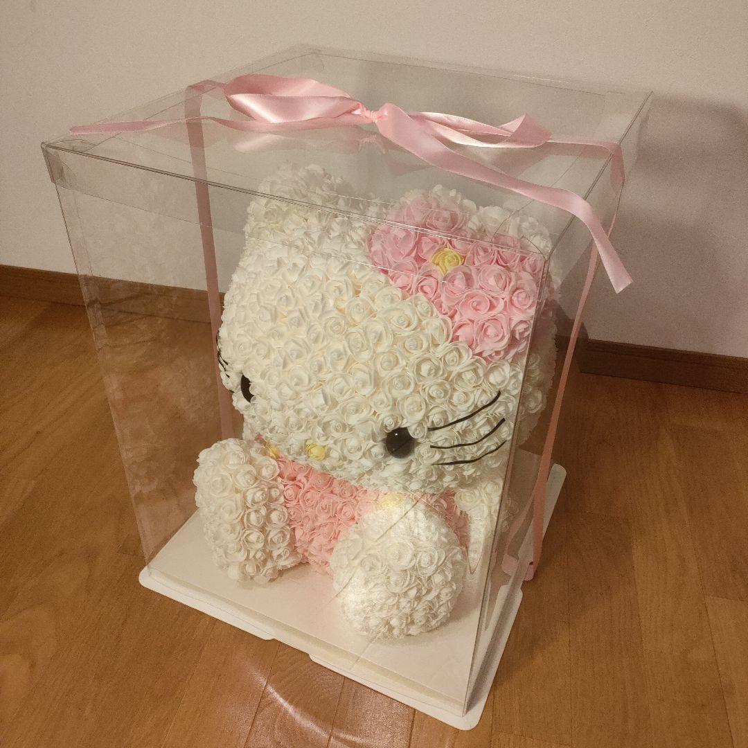 美品 ハローキティ 大型 ぬいぐるみ ブリザードフラワー