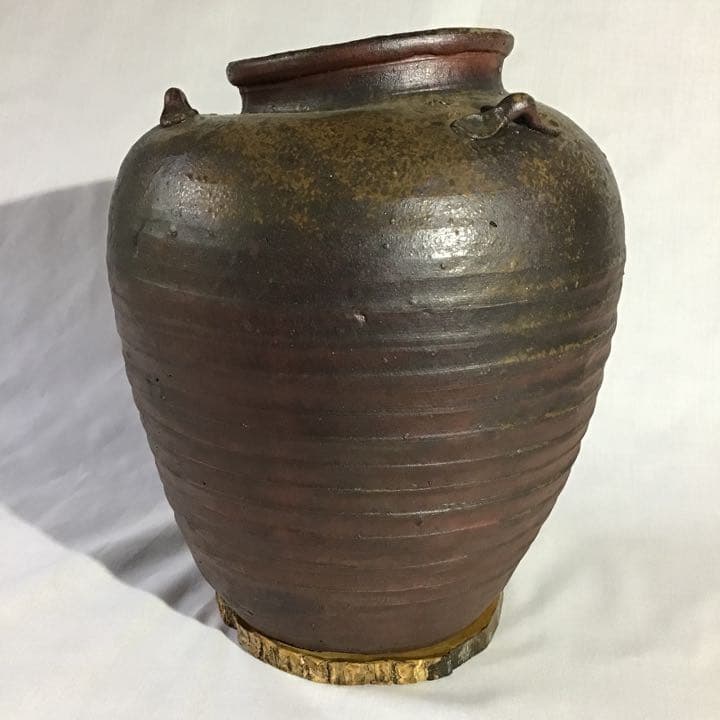 古備前三耳壷　江戸期