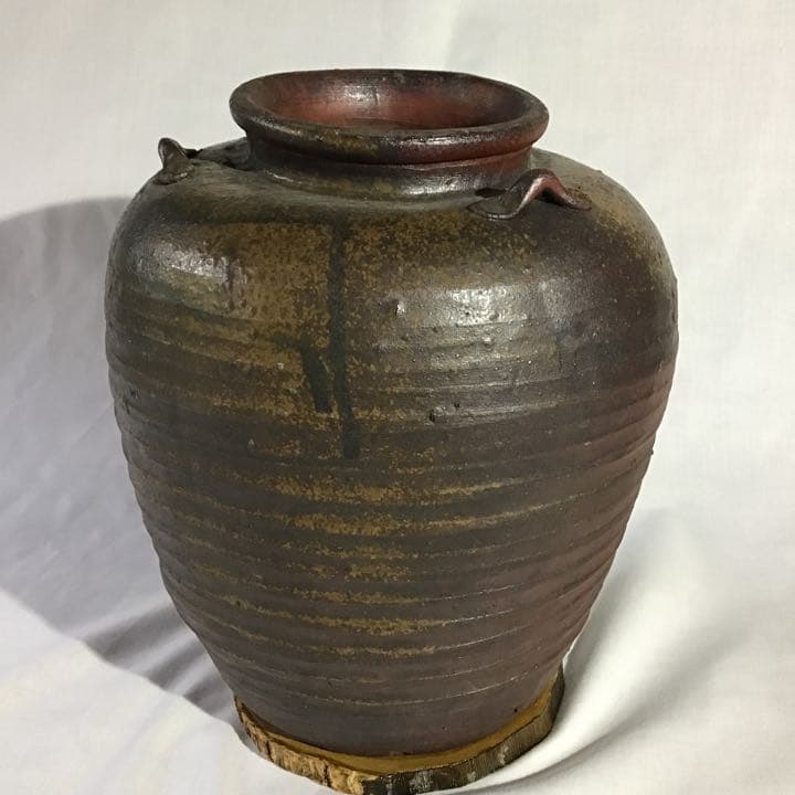 古備前三耳壷　江戸期