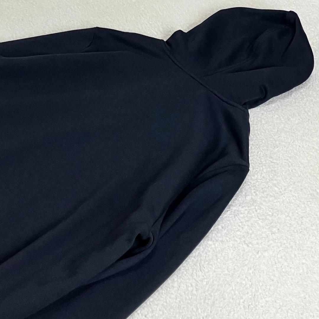 【新品タグ付】カルバンクライン　パーカー　フロントロゴ　裏起毛　L ブラック