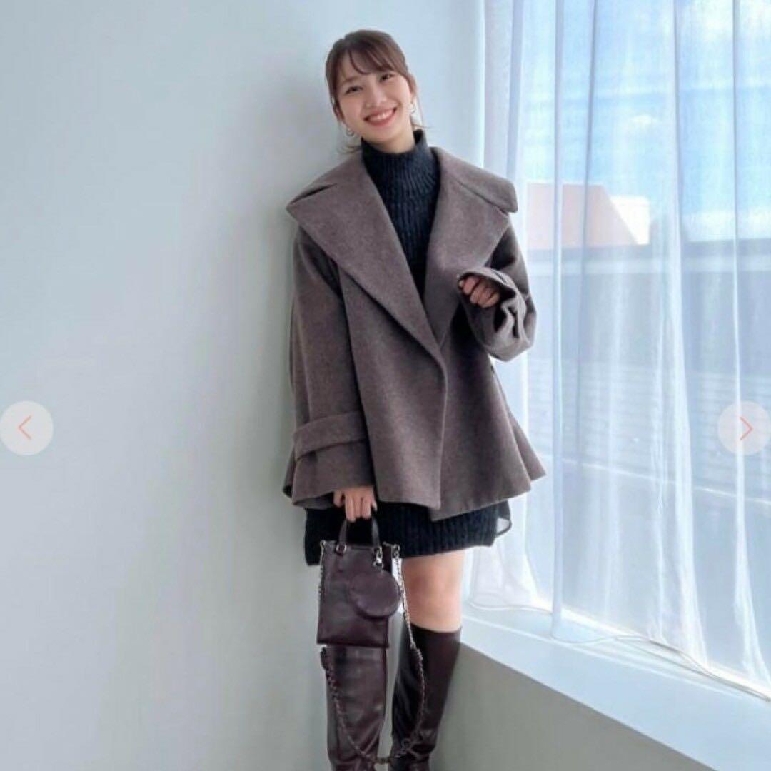 COCO DEAL ショートワイドカラーコート