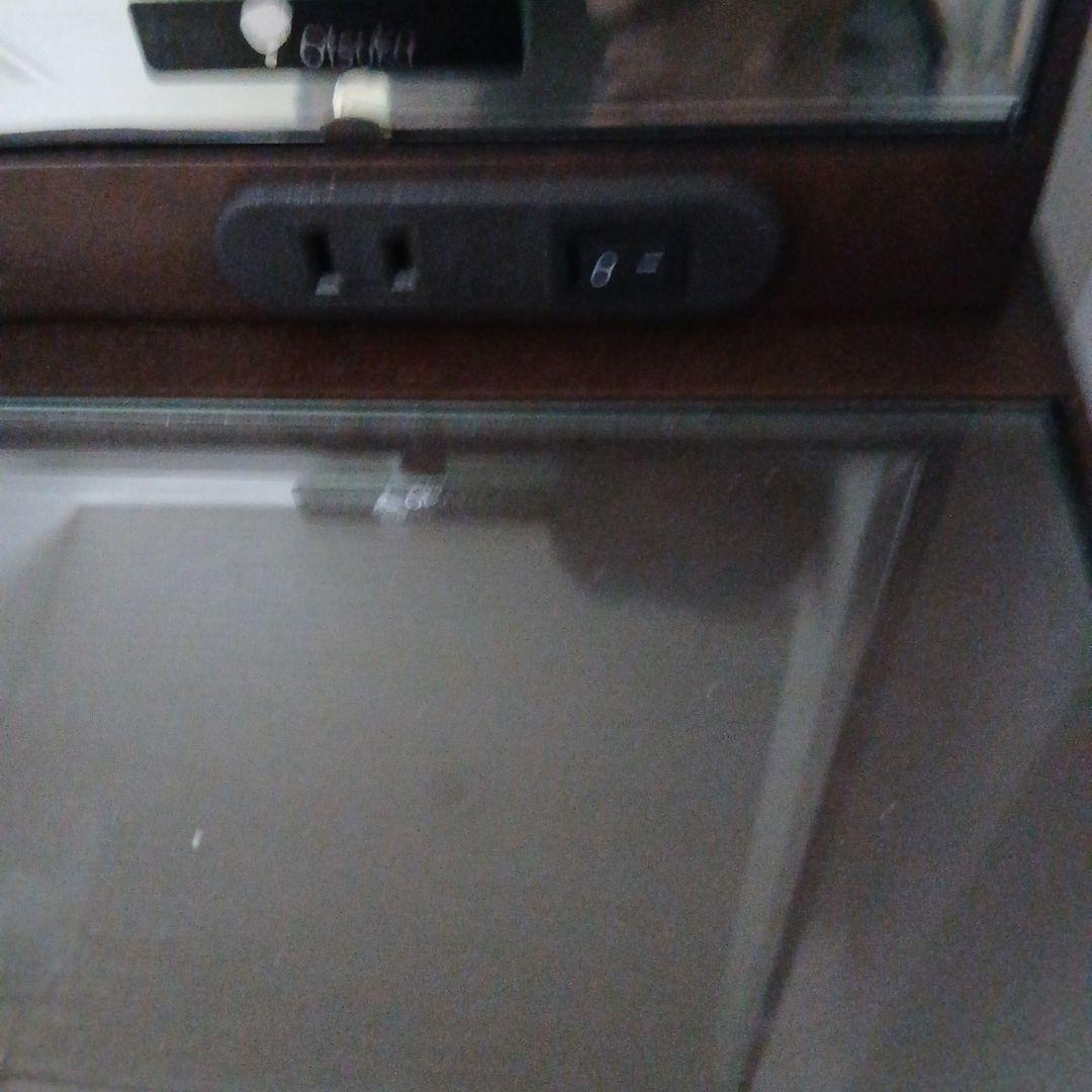 大塚　家具　化粧台　ダーク　ブラウン ドレッサー 照明　付き