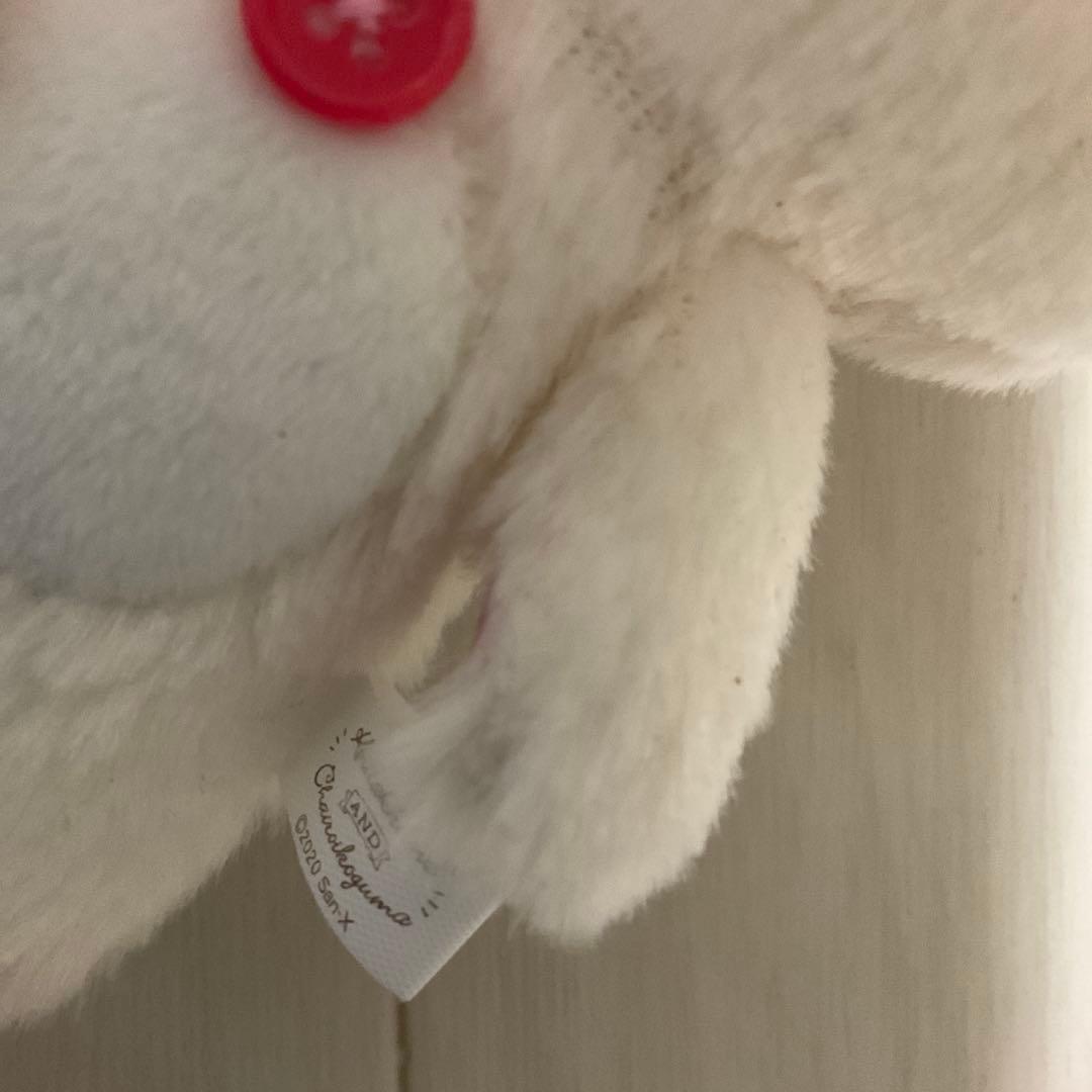 コリラックマSan-X白いふわふわ素材白いクマの子肉球刺繍コリゴグふんわり天使