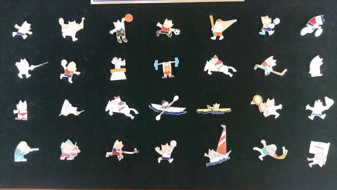 1992年バルセロナオリンピックのピクト(競技)ピンバッチセット