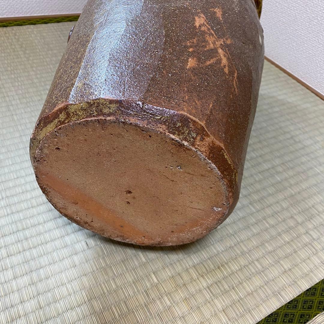 信楽焼　傘立て　壷