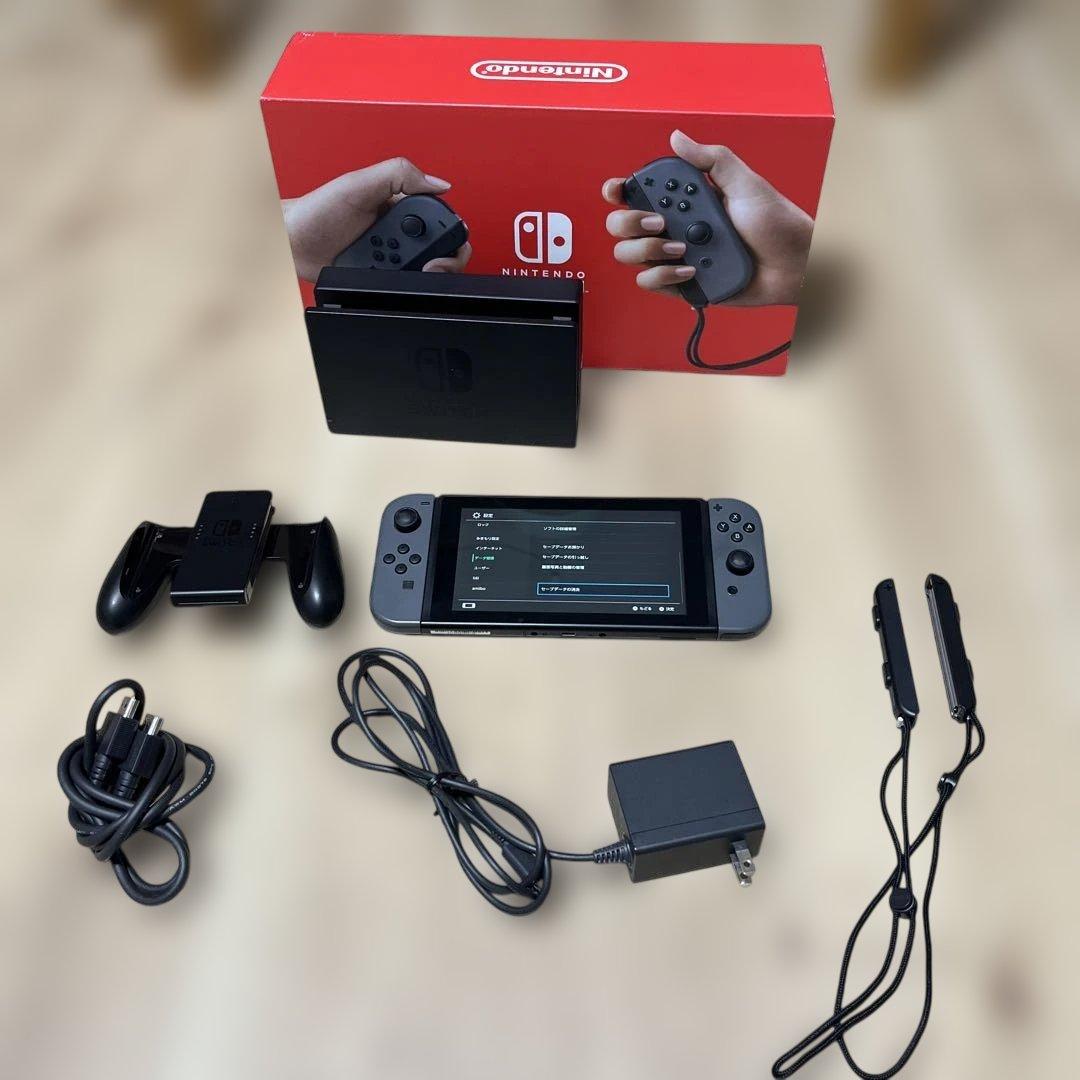 【即日発送】Nintendo Switch 本体 グレー SDカード付き