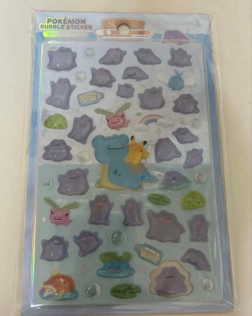 【即日発送】韓国限定 ポケモン ポップアップ メタモン ボンボンドロップシール