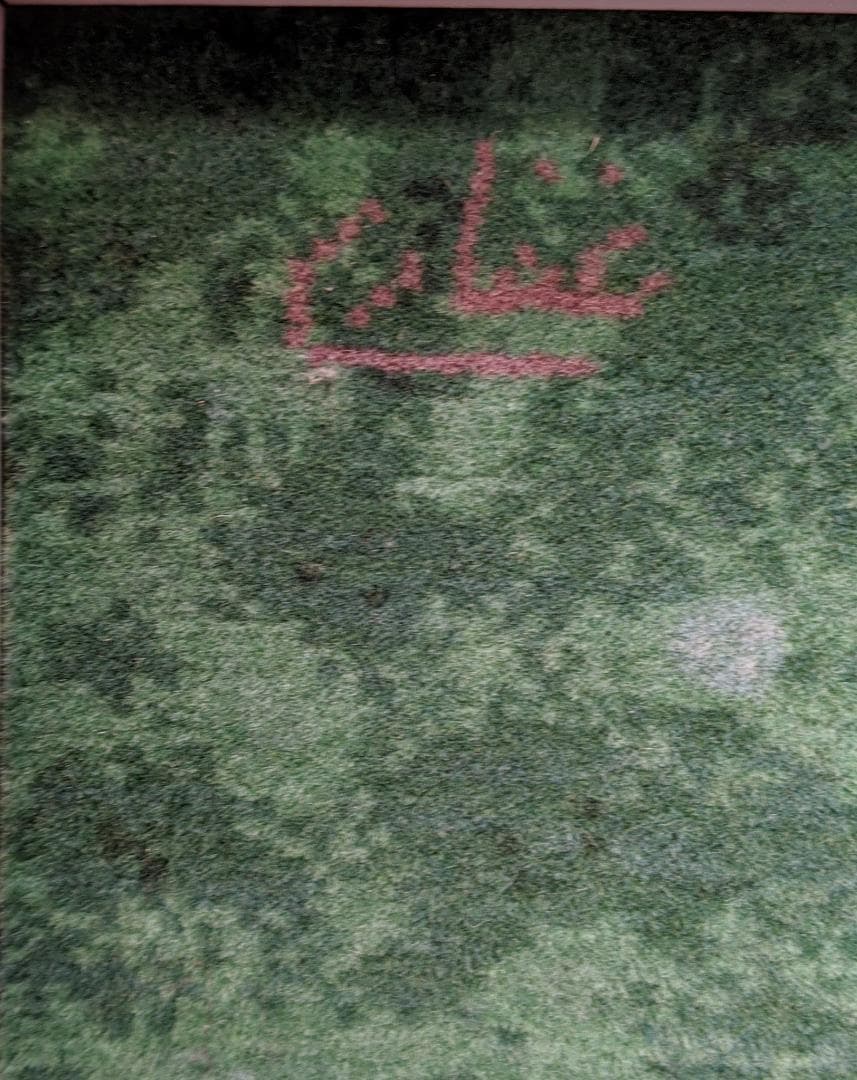 犬(チワワ）絵画絨毯  高級ペルシャ絨毯 ウール・シルク手織