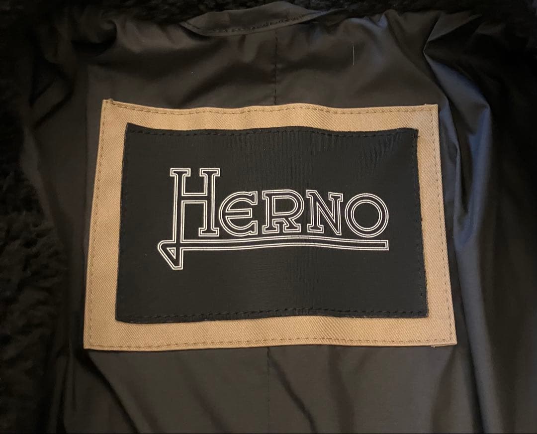 【期間限定出品】HERNO ヘルノ　ECO FUR COAT エコファー　コート