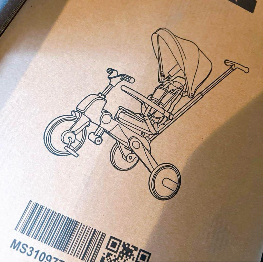 BTM 子供用三輪車 折りたたみ 三輪車 カバー ベビーカー 手押し棒付