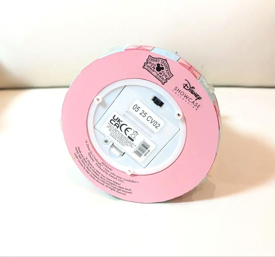 ディズニー　ショーケース シンデレラ　ピンクドレス　フィギュア　オルゴール