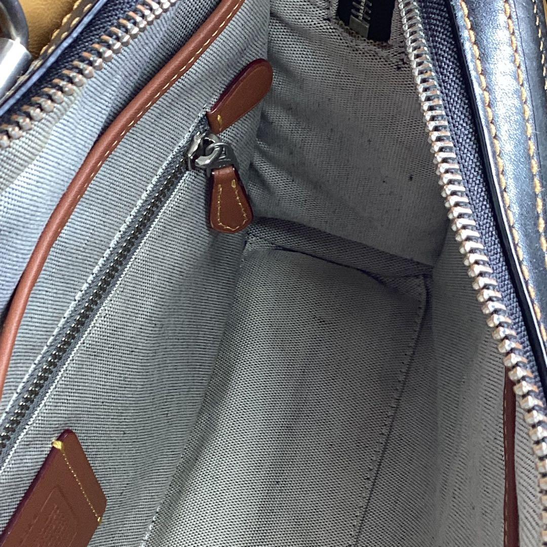 コーチ ローグ ビジネスバッグ グラブタンレザー