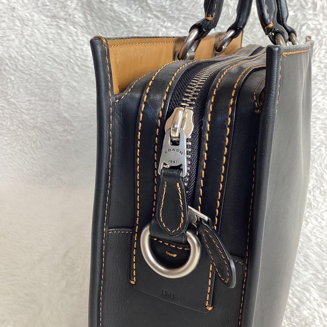 コーチ ローグ ビジネスバッグ グラブタンレザー