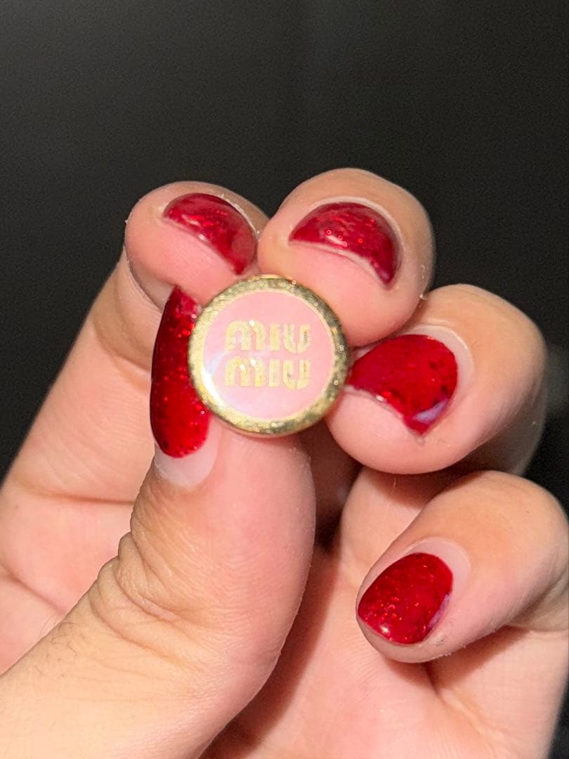 miu miu ゴールド ピンク