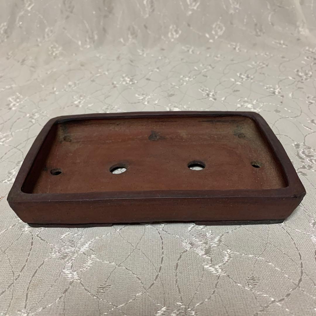 富舟　長方　盆栽鉢　浅め