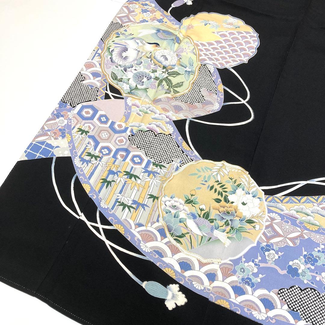 【TAMA屋】全て正絹 全て黒留袖 全て刺繍入り まとめ売り5点TM2563