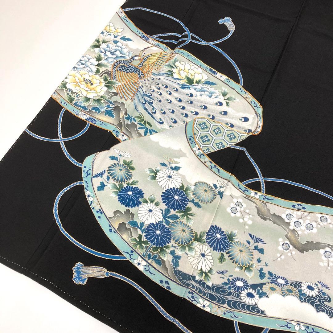 【TAMA屋】全て正絹 全て黒留袖 全て刺繍入り まとめ売り5点TM2563