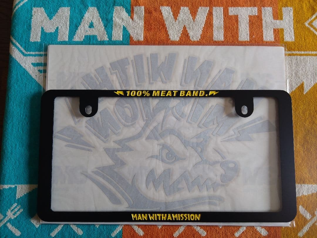 マンウィズ ナンバープレートフレーム+カッティングシート
