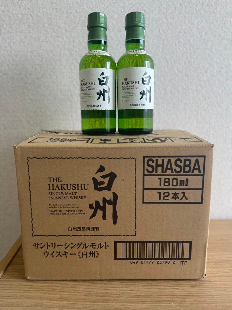サントリーシングルモルトウイスキー白州 180ml 12本
