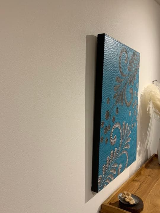 【訳あり】バリ島ドットアート 80×60cm通常22,000円がなんと！