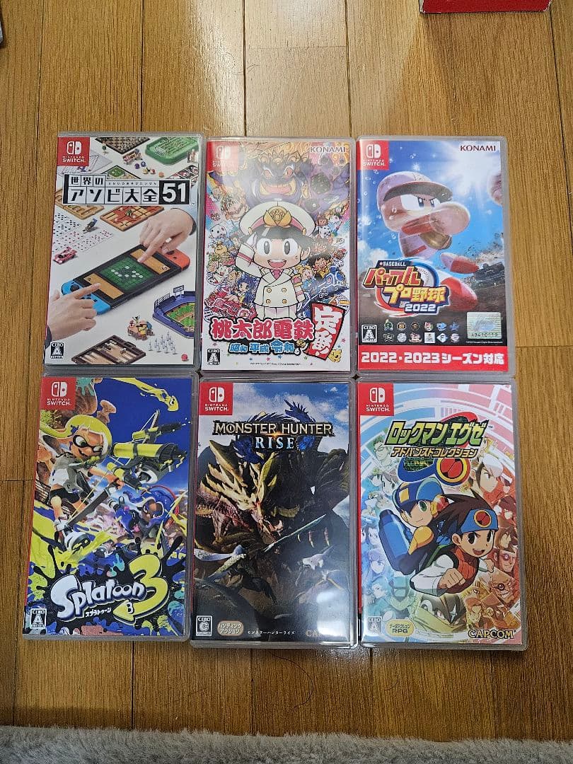 Nintendo Switch 本体 ジョイコン 青/赤 ゲームソフト6本付き