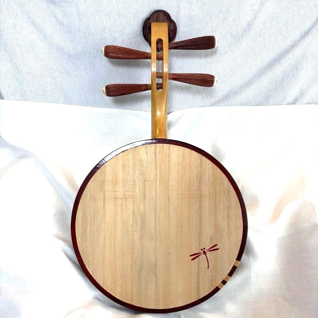 民族楽器 月琴 専用ケース 教本付き