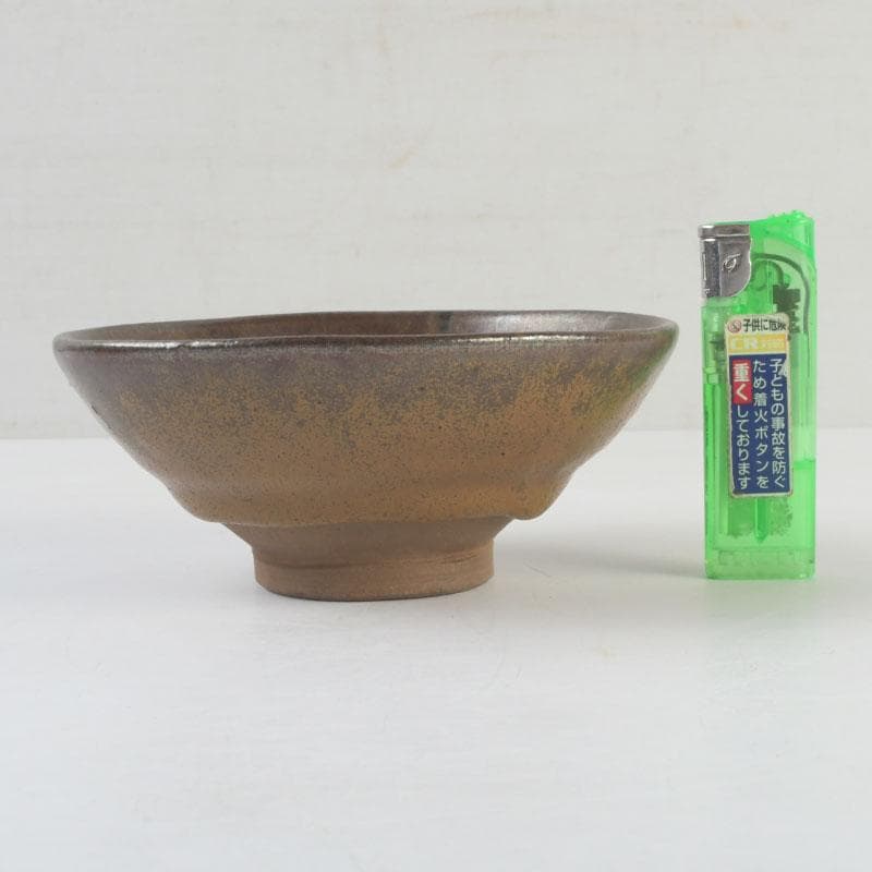 中国　南宋　建窯　兎毫盞　禾目天目茶碗　時代箱付　V　9542